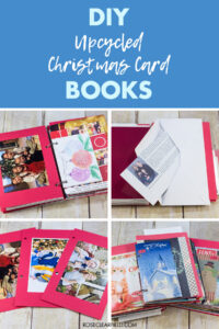 Upcycled Christmas Card Books