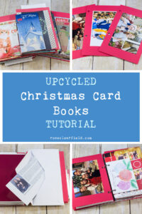 Upcycled Christmas Card Books Tutorial