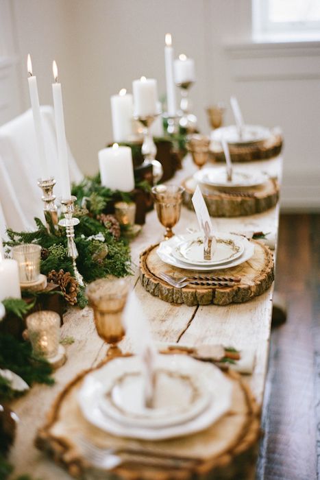 Winter Table Setting