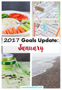 2017 Goals Update: January | https://www.roseclearfield.com