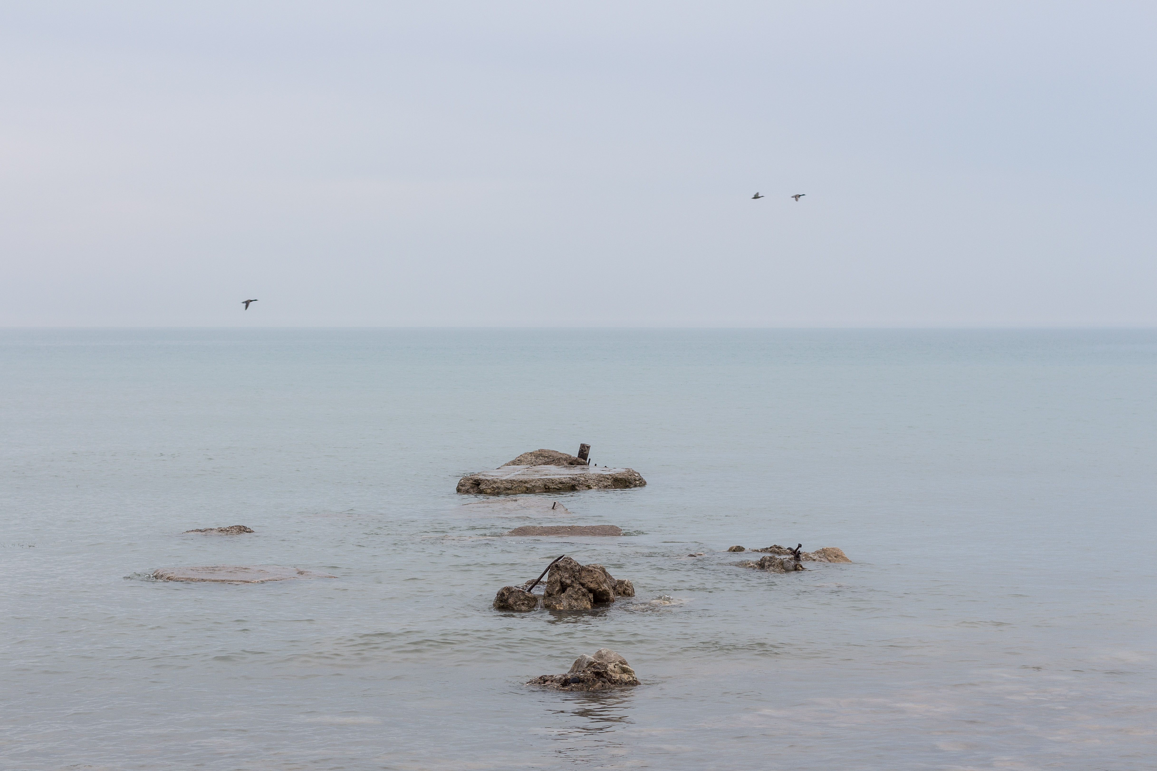 February Lake Michigan Beachfront in Southeast WI | https://www.roseclearfield.com