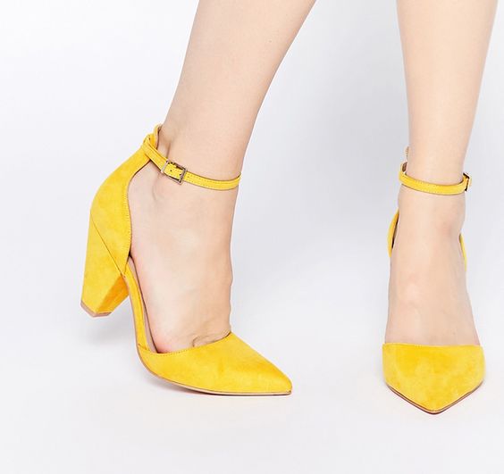 Pantone Spring 2017 Primrose Yellow Pinterest - Velvet Pumps | https://www.roseclearfield.com