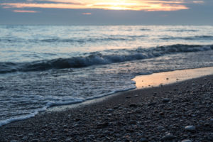Sunrise over Lake Michigan February 2017 | https://www.roseclearfield.com