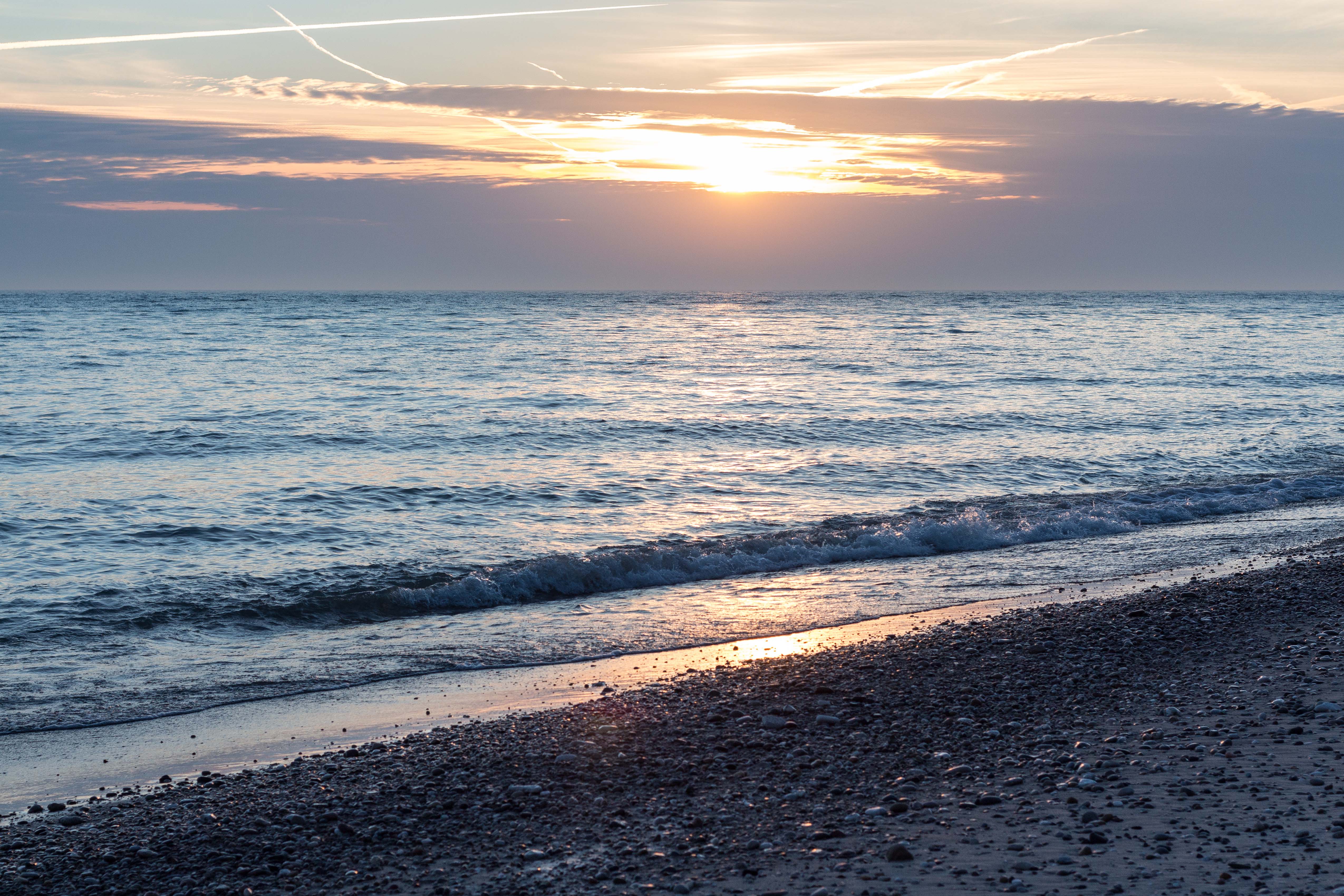 Sunrise over Lake Michigan February 2017 | https://www.roseclearfield.com