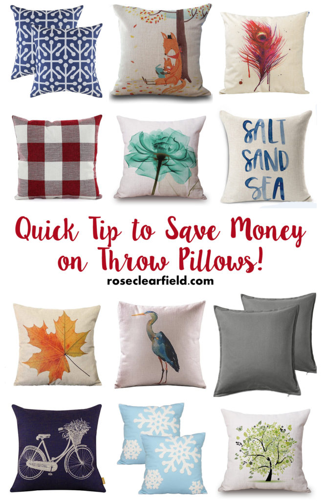 Cheap Fall Throw Pillow Covers on Amazon • Rose Clearfield