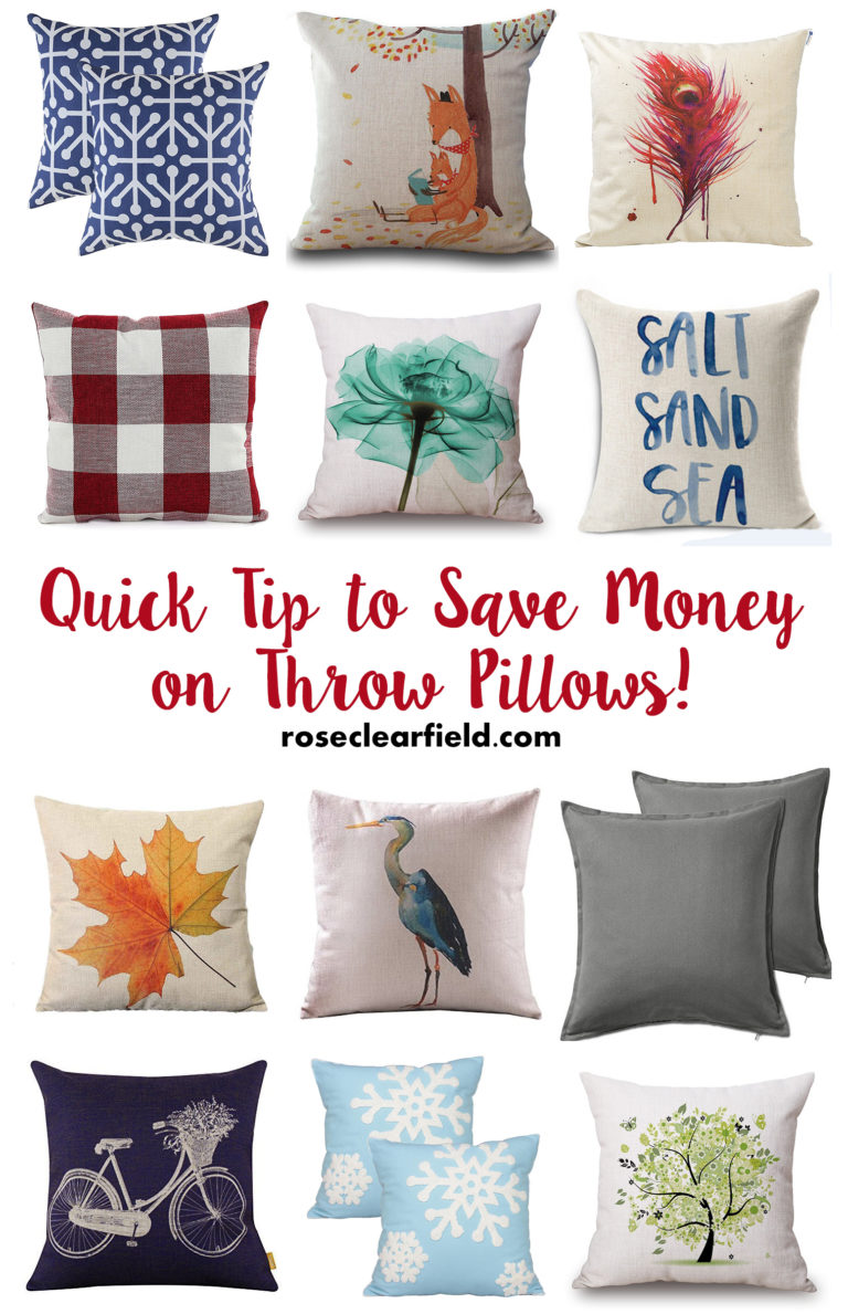 Cheap Fall Throw Pillow Covers on Amazon • Rose Clearfield