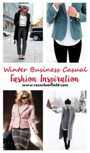 Winter Business Casual Fashion Inspiration | https://www.roseclearfield.com