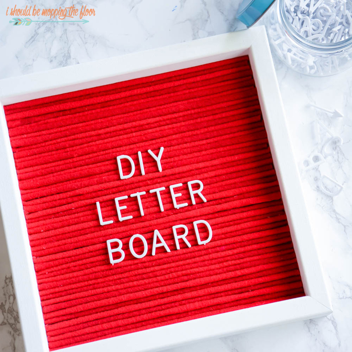 Last-Minute DIY Valentine's Day Gift Ideas - DIY Letter Board via I Should Be Mopping the Floor | https://www.roseclearfield.com