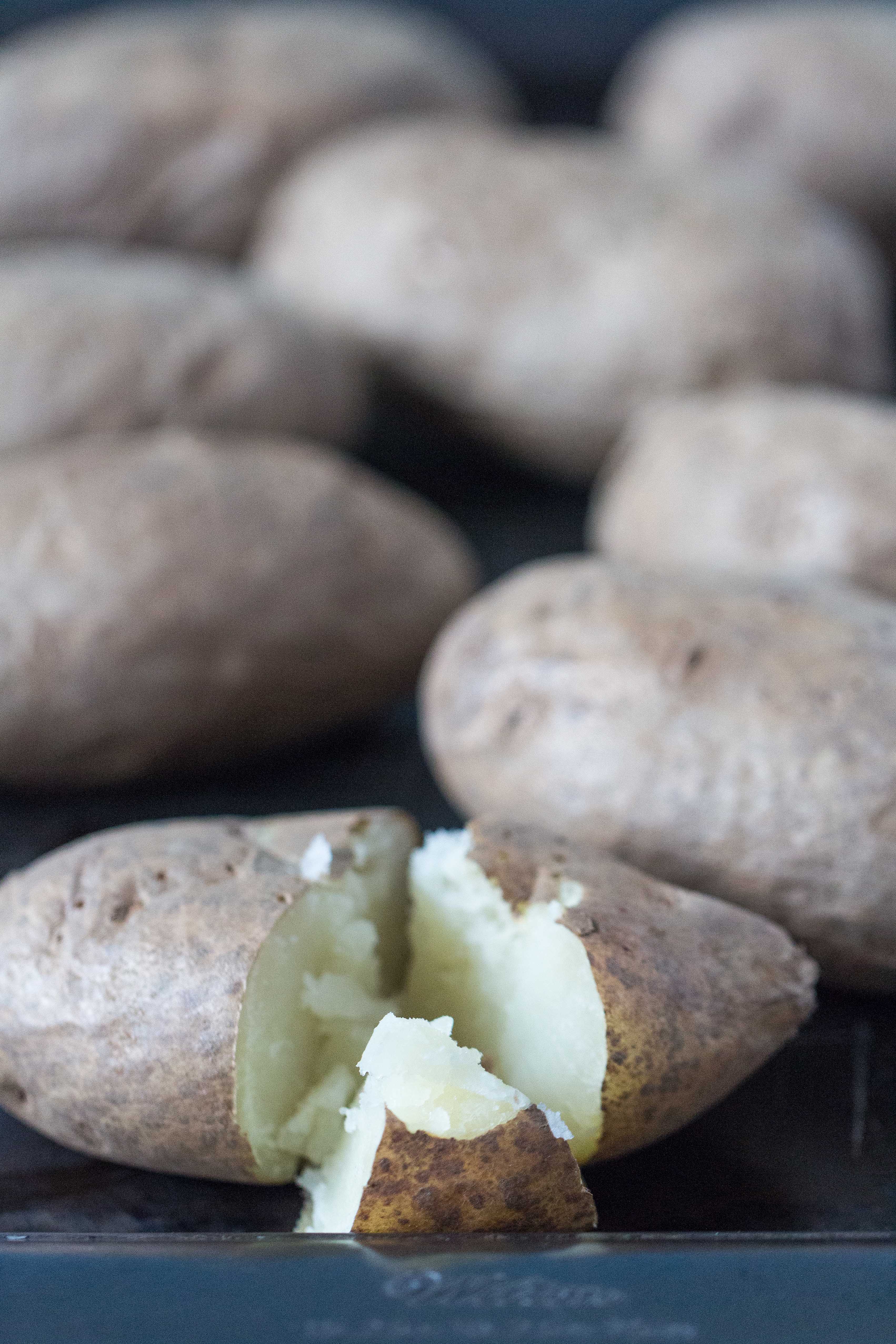 Baked Potato Soup with Colby-Jack Cheese and Bacon | https://www.roseclearfield.com