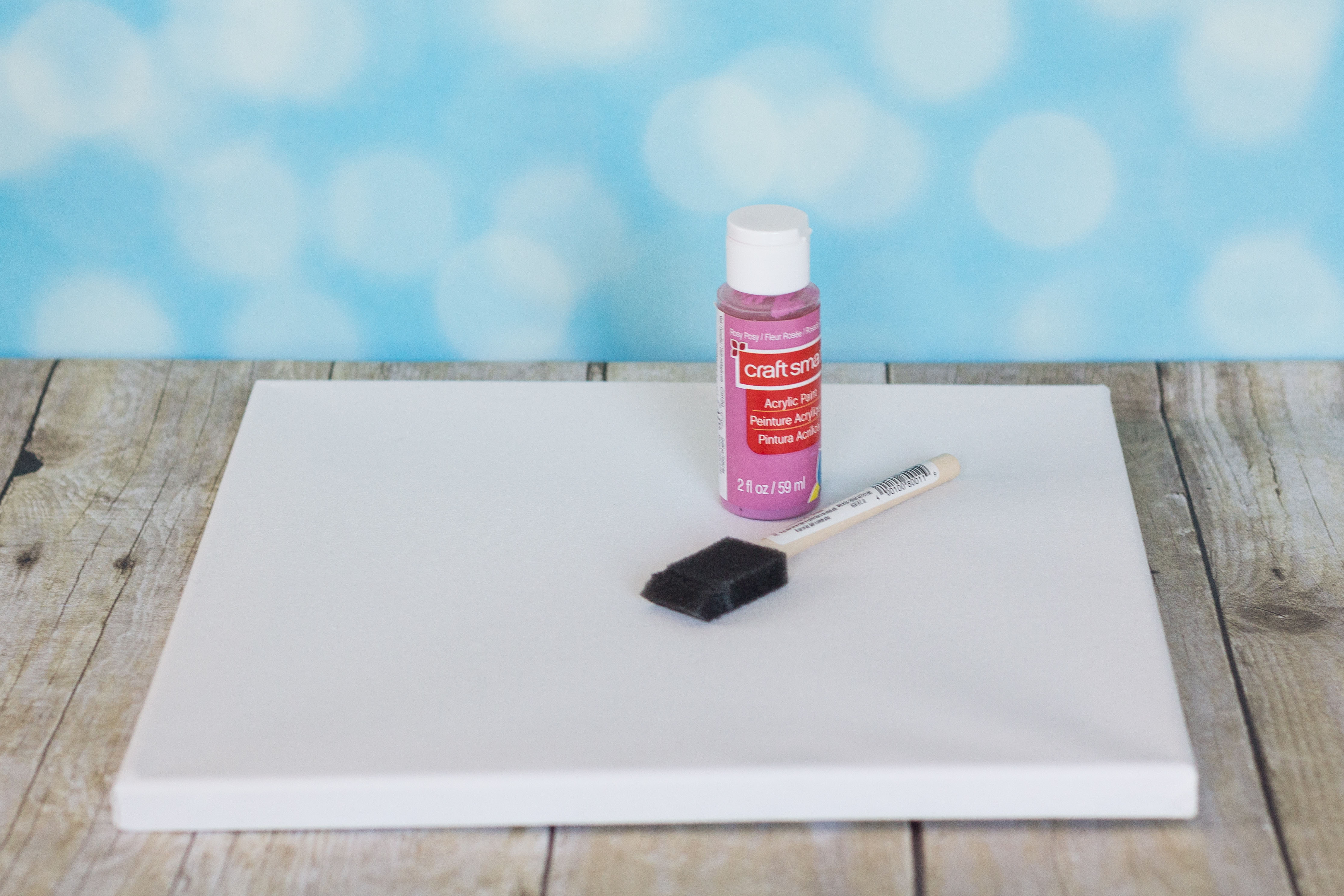 DIY Easter Bunny Canvas Wall Art | https://www.roseclearfield.com