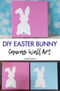 DIY Easter Bunny Canvas Wall Art