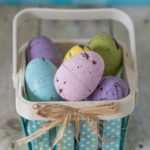 DIY Pastel Painted Speckled Plastic Easter Eggs | https://www.roseclearfield.com