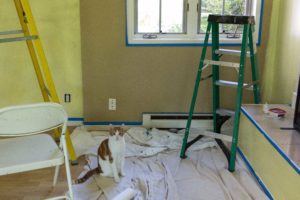 Sunroom Painting in Progress | https://www.roseclearfield.com