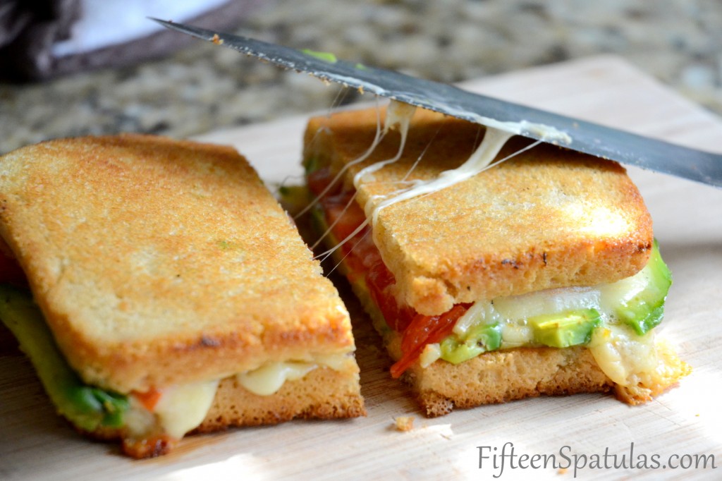 Grilled Cheese with Avocado and Heirloom Tomato via Fifteen Spatulas | https://www.roseclearfield.com