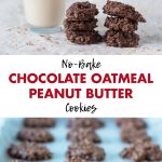 No-Bake Chocolate Oatmeal Peanut Butter Cookies