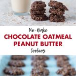 No-Bake Chocolate Oatmeal Peanut Butter Cookies