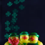 DIY Shamrock Shaped Bokeh for St. Patrick's Day with Rubber Ducks | https://www.roseclearfield.com