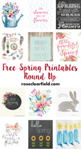 Free Spring Printables Round Up | https://www.roseclearfield.com