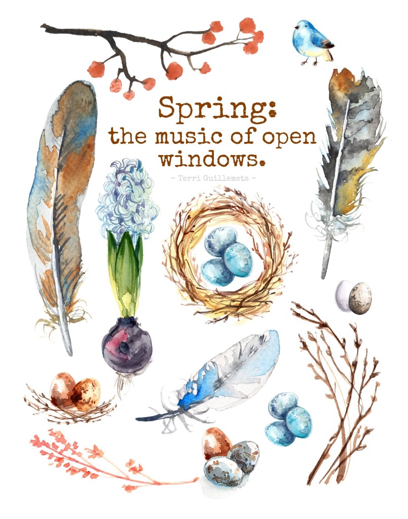 Free Spring Printables - Nest of Posies | https://www.roseclearfield.com