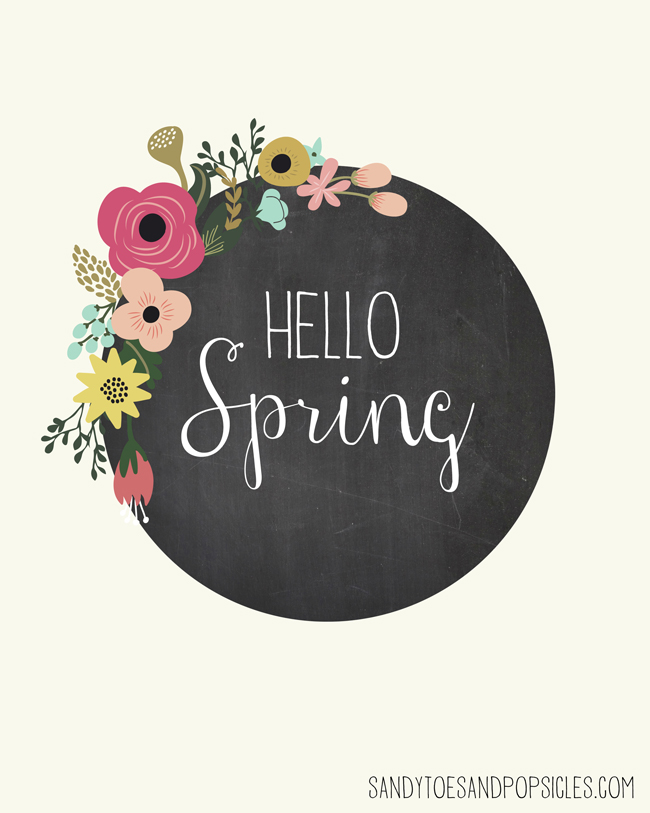 Free Spring Printables - Sandy Toes and Popsicles | https://www.roseclearfield.com