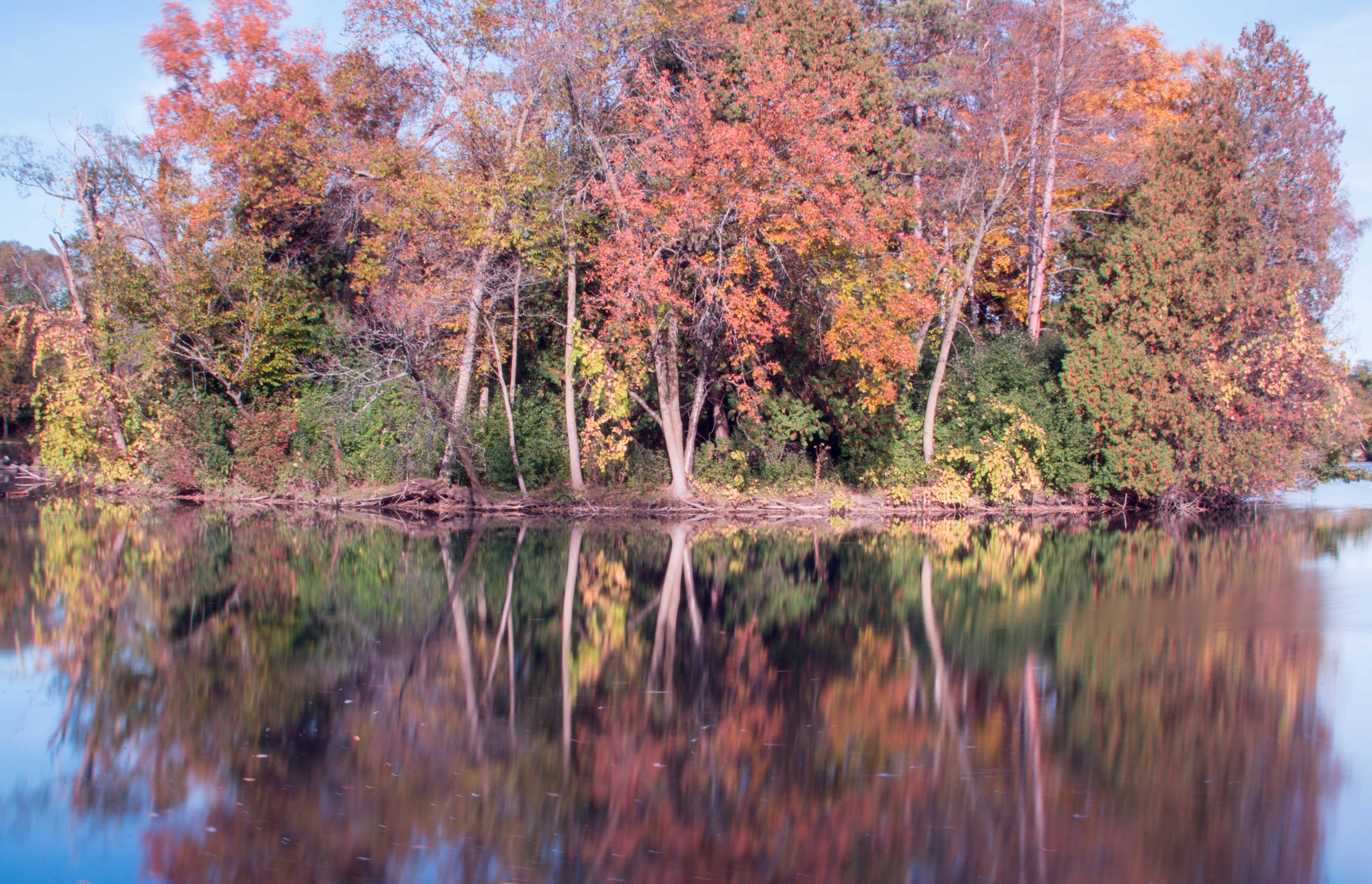 Greenfield Park October 2014 Fall Leaves Reflection Long Exposure | https://www.roseclearfield.com