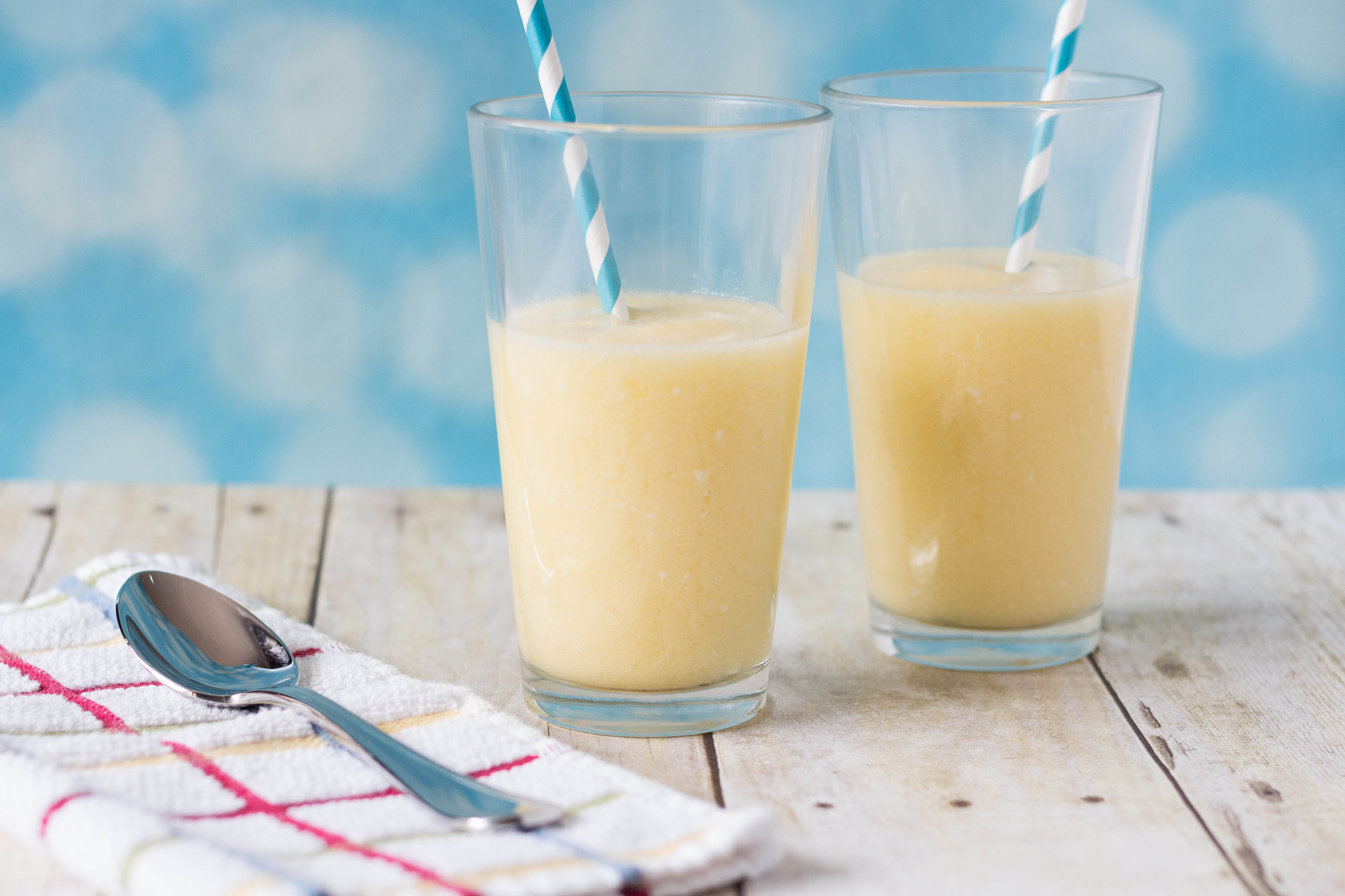 Pineapple and Mango Coconut Smoothie | https://www.roseclearfield.com