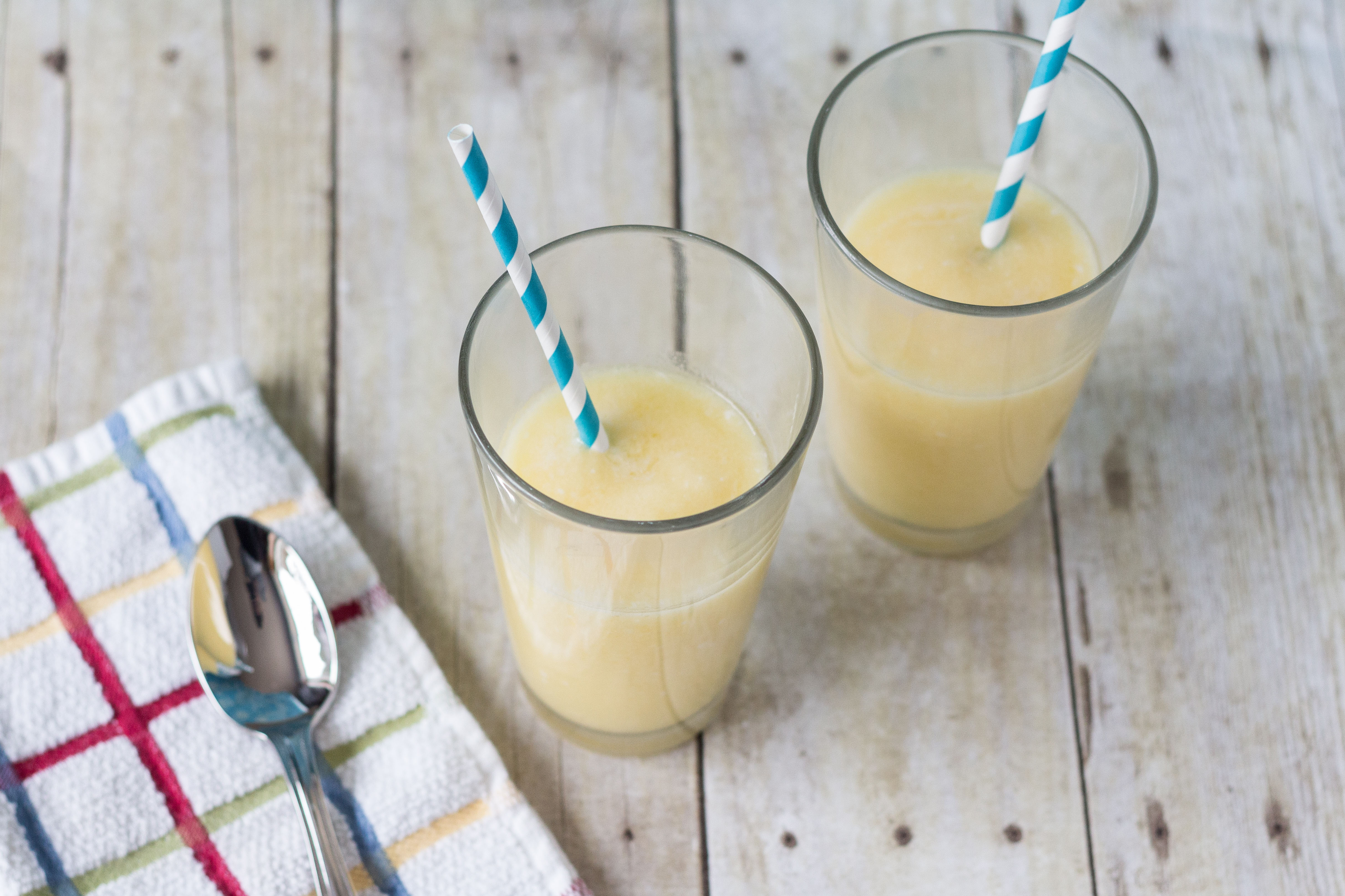 Pineapple Mango Coconut Smoothie | https://www.roseclearfield.com