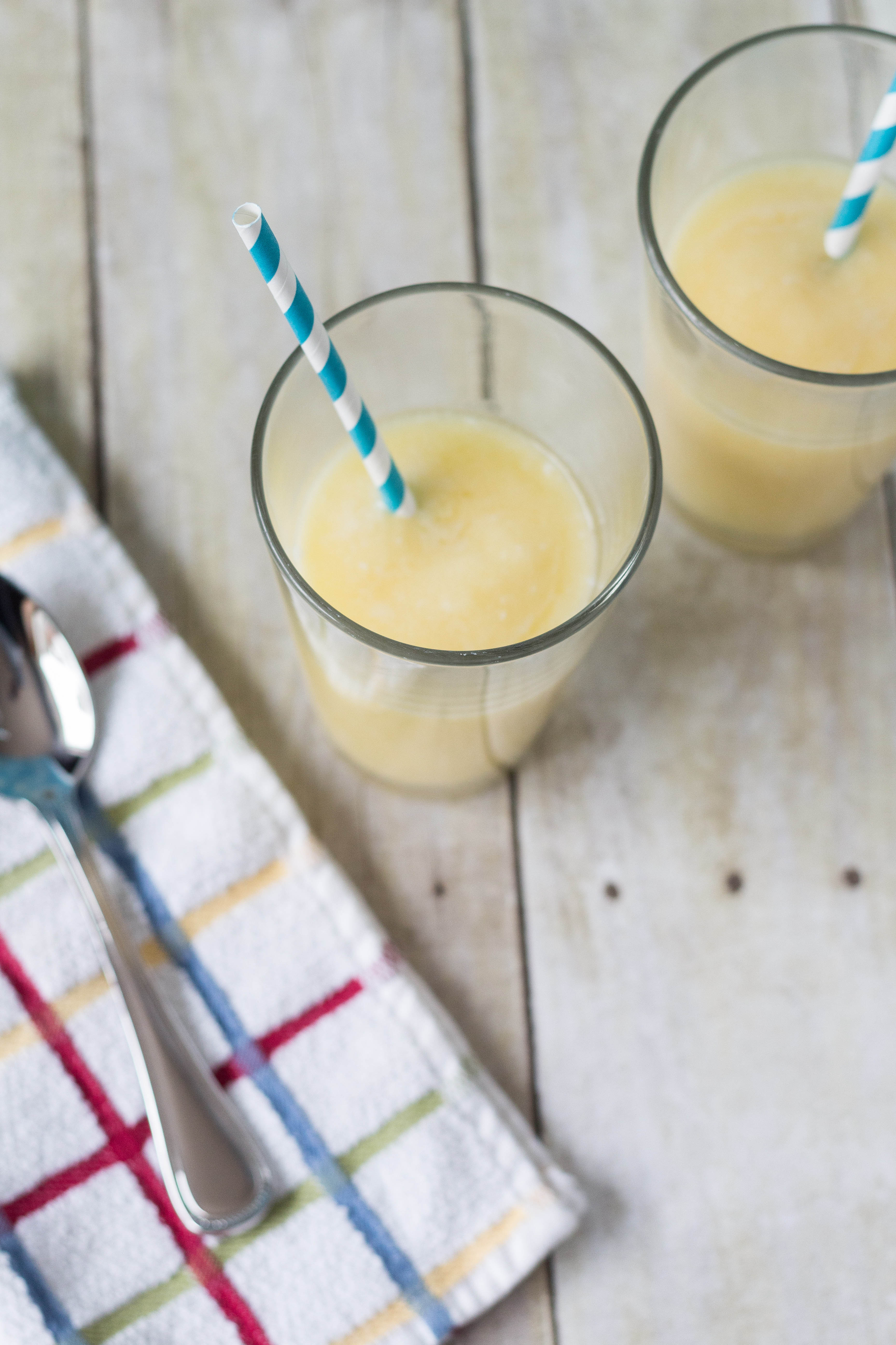 Pineapple Mango Coconut Smoothie | https://www.roseclearfield.com