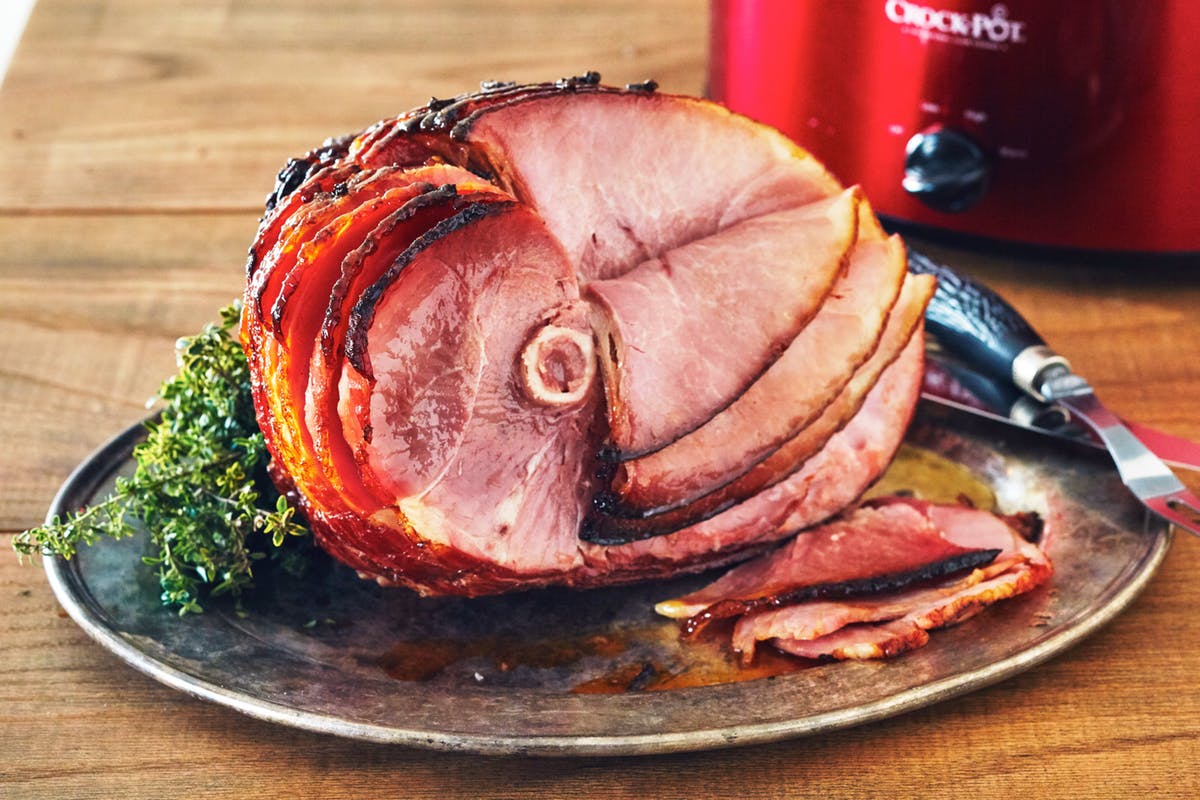 Easter Dinner Menu - Slow Cooker Honey Glazed Ham via The Kitchen | https://www.roseclearfield.com