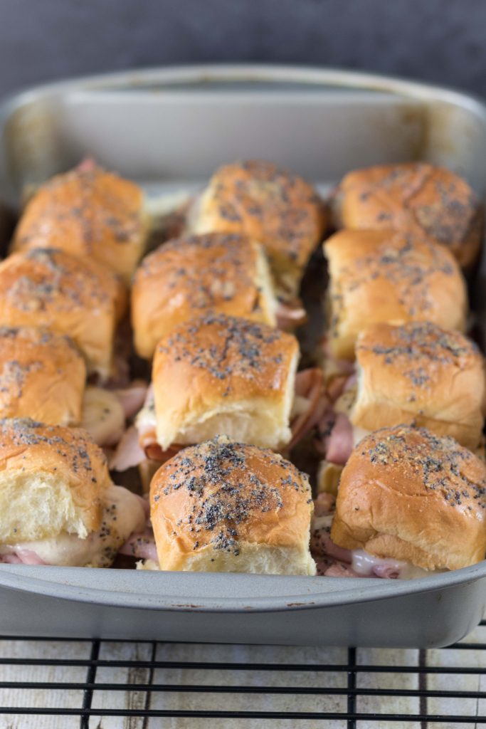 Hawaiian Roll Ham and Swiss Cheese Sliders • Rose Clearfield