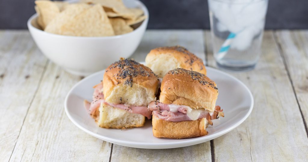 Ham and Swiss Cheese Sliders • Rose Clearfield