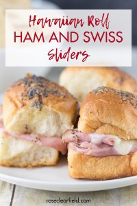 Hawaiian Roll Ham and Swiss Sliders