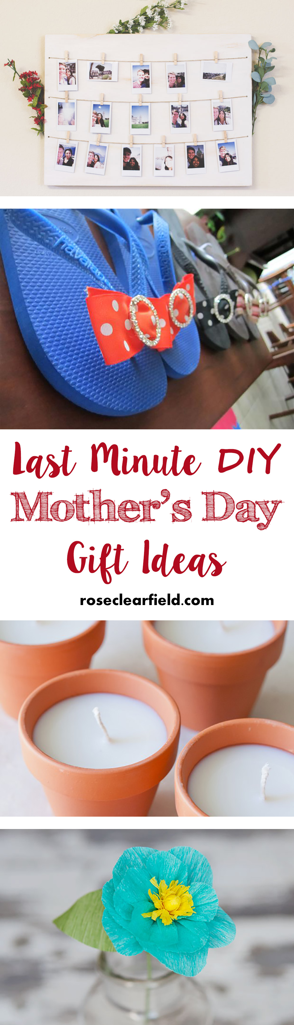 Last Minute DIY Mother's Day Gift Ideas | https://www.roseclearfield.com