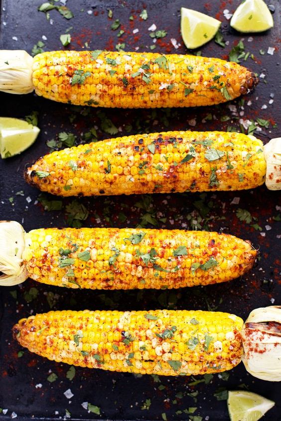 Memorial Day Inspiration - Grilled Corn on the Cob via Blissful Basil | http:://www.roseclearfield.com