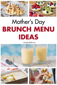 Mother's Day Brunch Menu Ideas