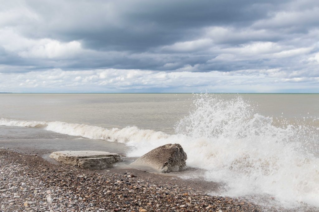 Stormy Beach Early May 2017 | https://www.roseclearfield.com