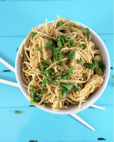 30 Days of Healthy Chicken Dinner Recipes - Teriyaki Chicken and Noodles via Simply Made Recipes | https://www.roseclearfield.com