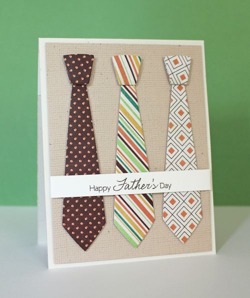 Last Minute DIY Father's Day Gift Ideas - Father's Day Necktie Card via Prairie Paper and Ink | https://www.roseclearfield.com