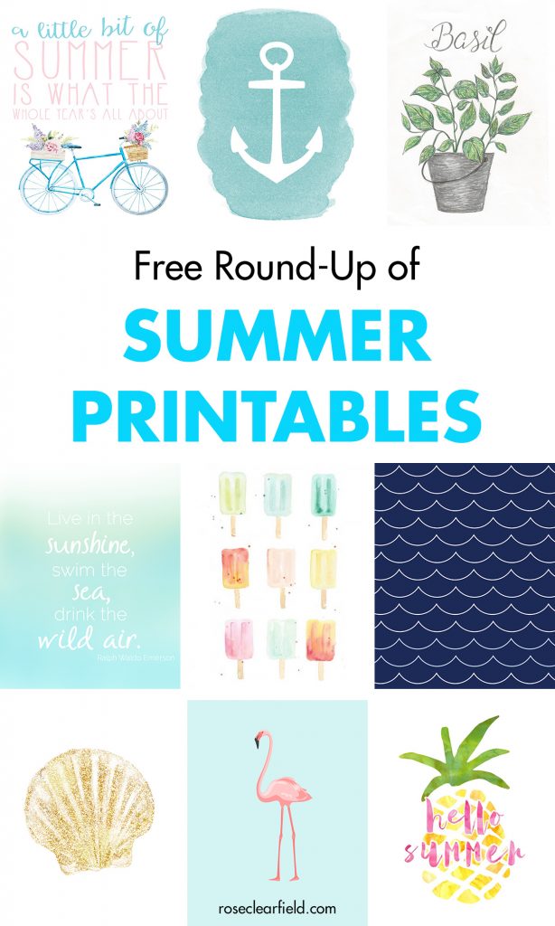 Free Round-Up of Summer Printables