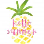 Free Summer Printables - Hello Summer Pineapple via Frosted Events | https://www.roseclearfield.com