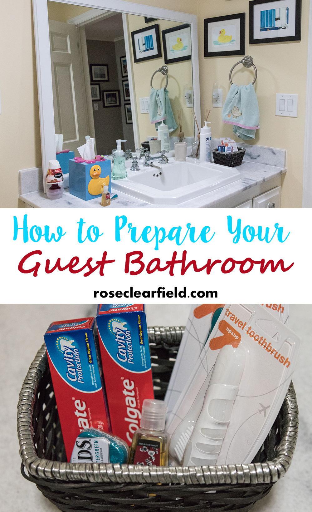 How to Prepare Your Guest Bathroom | https://www.roseclearfield.com