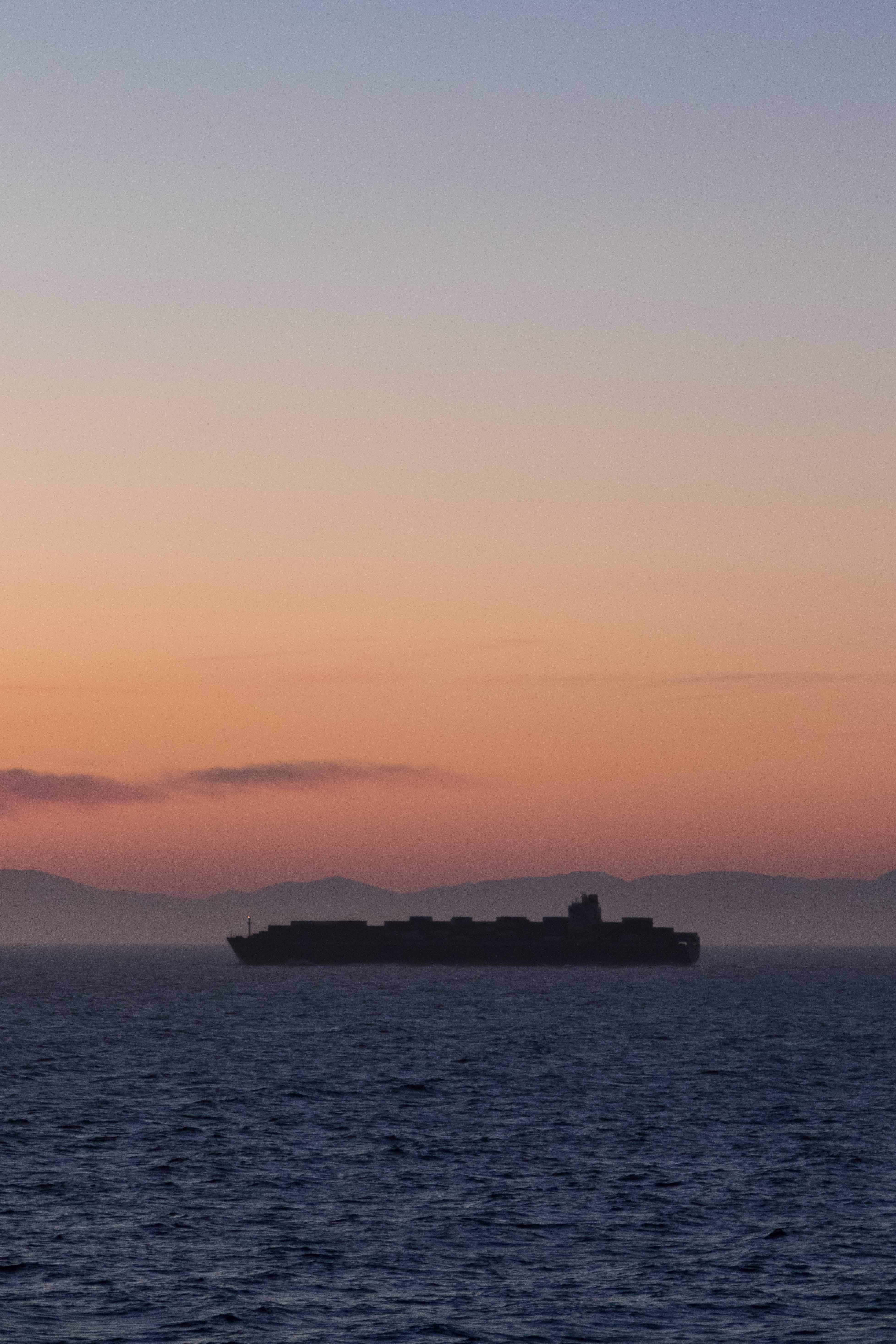 Mediterranean Cruise Boat Silhouette at Golden Hour | https://www.roseclearfield.com