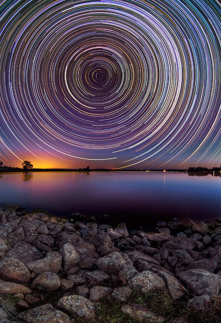 Photography Inspiration - Star Trails Above Australian Outback by Lincoln Harrison | https://www.roseclearfield.com