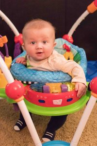 Tommy in the Baby Einstein Jumper | https://www.roseclearfield.com