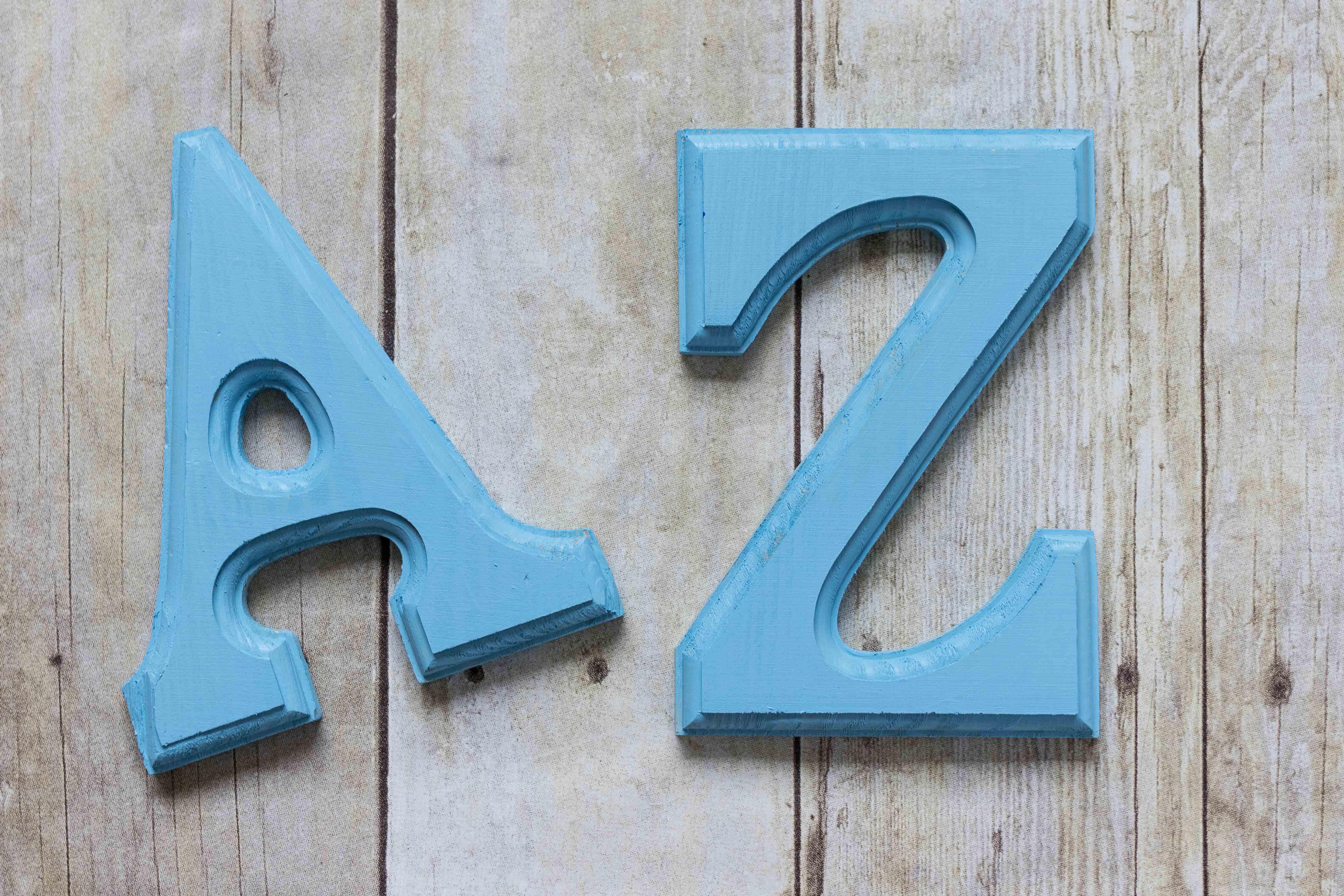 Periwinkle Letters for Nursery #2 A | https://www.roseclearfield.com