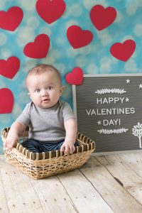 Valentine's Day Baby Photo Idea | https://www.roseclearfield.com