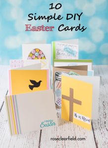 10 Simple DIY Easter Cards | https://www.roseclearfield.com