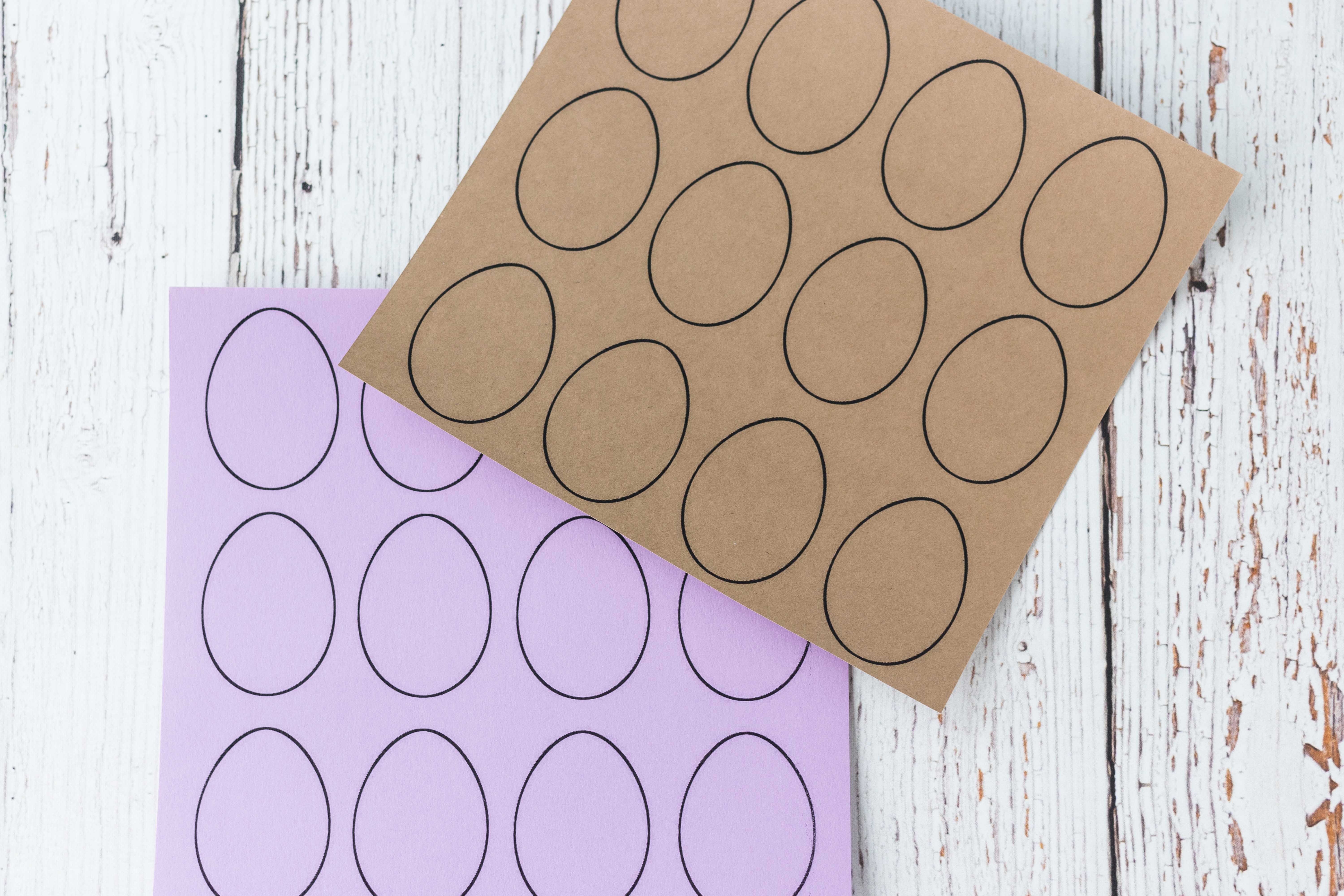 DIY Cardstock Easter Egg Decor | https://www.roseclearfield.com