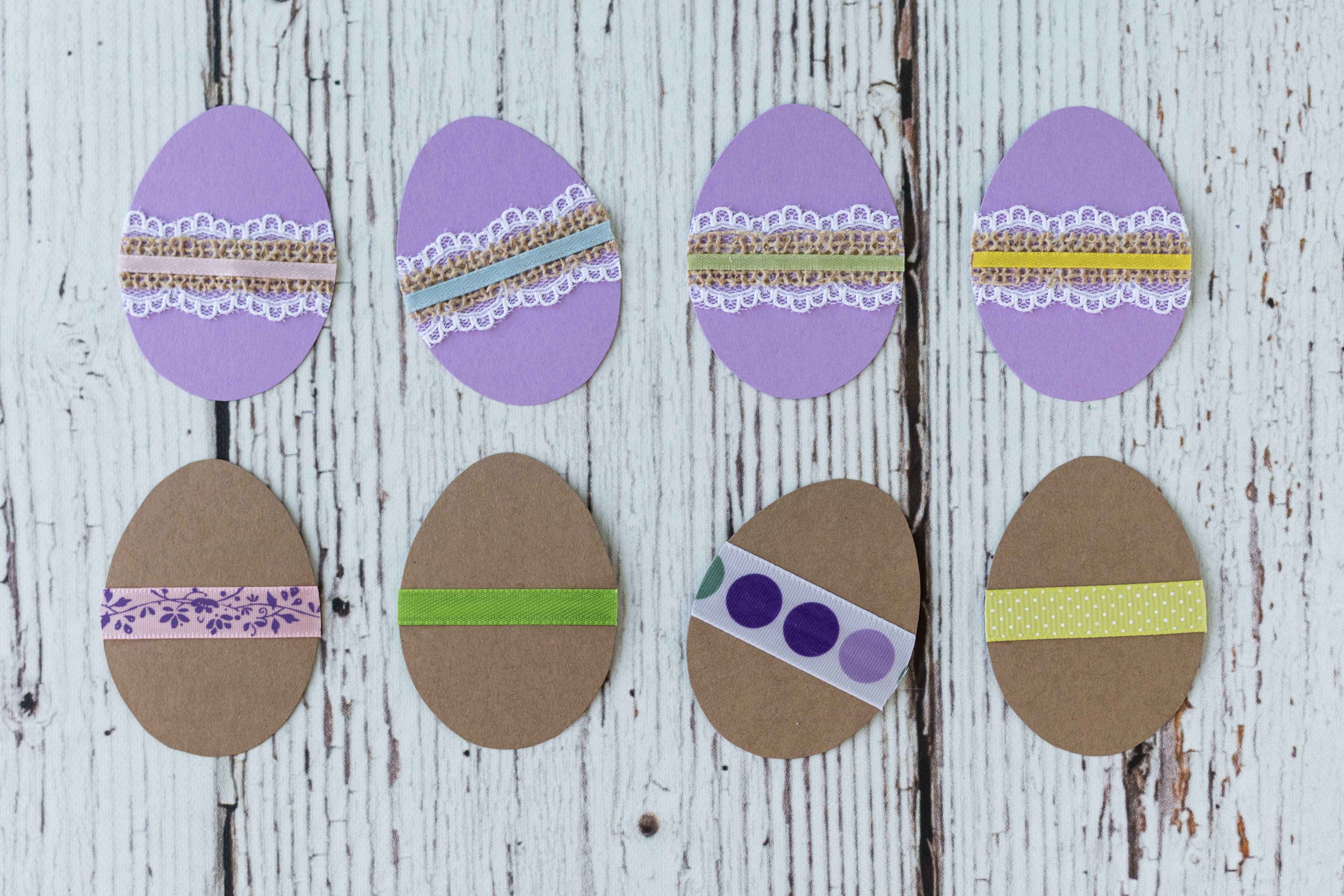 DIY Cardstock Easter Egg Decor | https://www.roseclearfield.com