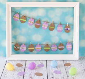 DIY Cardstock Easter Egg Decor | https://www.roseclearfield.com